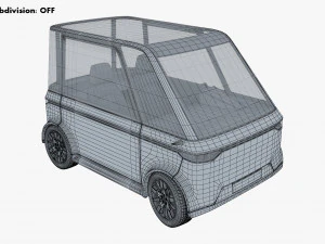 generic compact city car v 1 3D Model