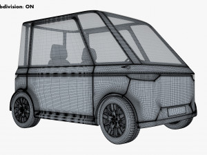 generic compact city car v 1 Modèle 3D