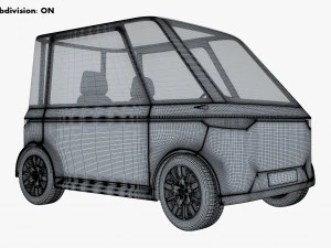 generic compact city car v 1 3D Model