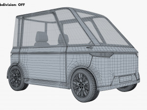 generic compact city car v 1 Modèle 3D