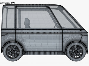 generic compact city car v 1 Modèle 3D