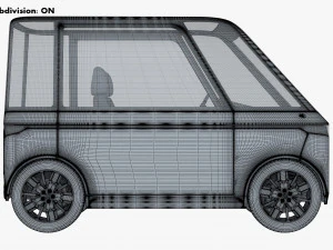 generic compact city car v 1 3D Model
