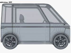 generic compact city car v 1 Modèle 3D