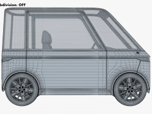 generic compact city car v 1 3D Model