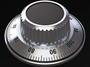 rotation mechanical code disk lock v 1 3D Model