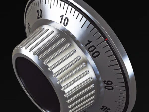 rotation mechanical code disk lock v 1 3D Model