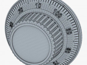 rotation mechanical code disk lock v 1 3D Model