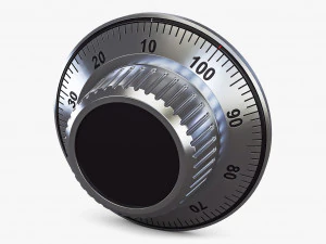 mechaniczna blokada dysku z kodem obrotowym v 1 Model 3D