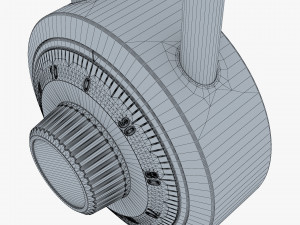 dial combination padlock v 1 3D 模型