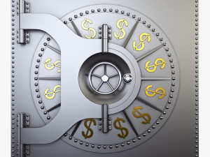 bank vault door v 2 Modèle 3D