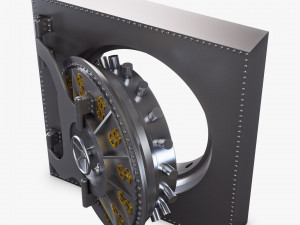 bank vault door v 2 Modèle 3D