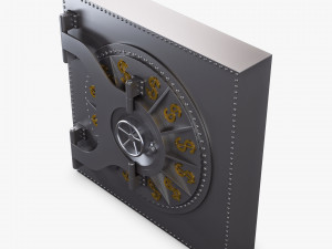 bank vault door v 2 Modèle 3D