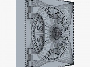 bank vault door v 2 Modèle 3D
