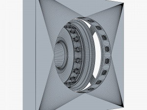bank vault door v 2 Modèle 3D
