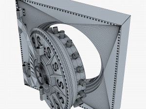 bank vault door v 2 Modèle 3D