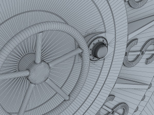 bank vault door v 2 Modèle 3D
