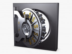 bank vault door v 2 Modello 3D