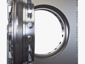 bank vault door v 3 3D Модель