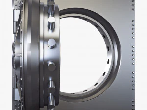 bank vault door v 3 3D Model