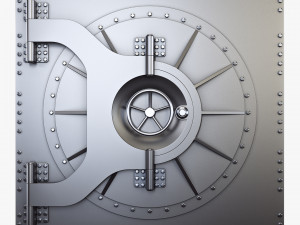 bank vault door v 3 3D Модель