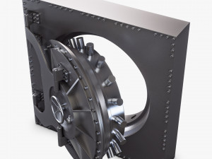 bank vault door v 3 3D Модель
