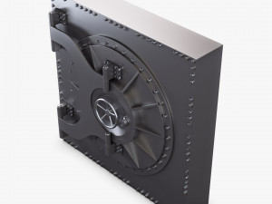 bank vault door v 3 3D Модель