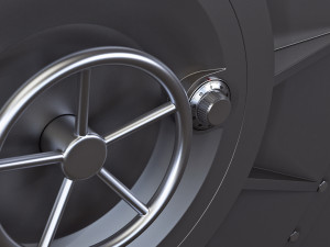 bank vault door v 3 3D Модель