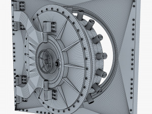 bank vault door v 3 3D Модель
