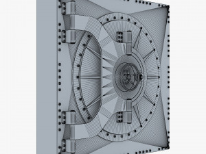 bank vault door v 3 3D Модель