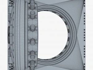 bank vault door v 3 3D Model