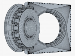 bank vault door v 3 3D Модель