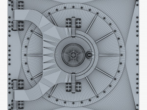 bank vault door v 3 3D Модель
