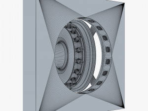 bank vault door v 3 3D Модель