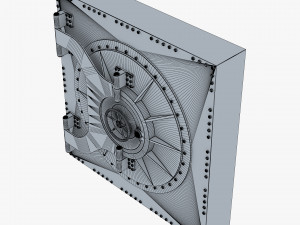 bank vault door v 3 3D Модель