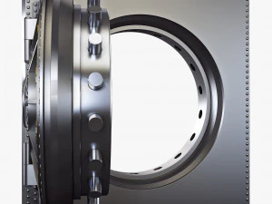 bank vault door v 4 3D Model