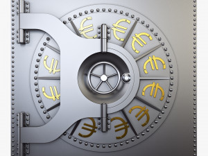 bank vault door v 4 3D Модель