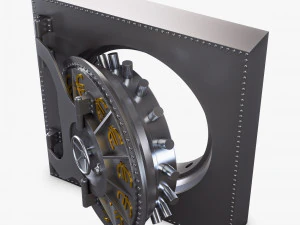 bank vault door v 4 3D Model