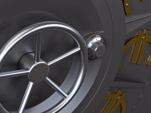 bank vault door v 4 3D Model