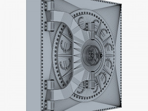 bank vault door v 4 3D Модель