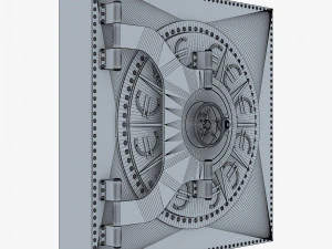 bank vault door v 4 3D Model