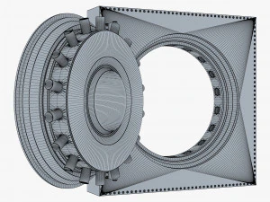 bank vault door v 4 3D Model
