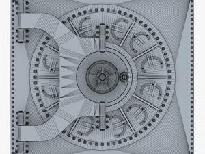 bank vault door v 4 3D Модель