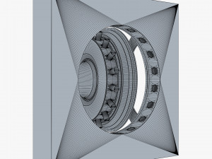 bank vault door v 4 3D Модель
