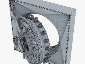 bank vault door v 4 3D Model