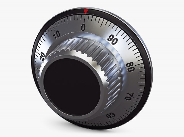 rotation mechanical code disk lock v 2 Modelo 3D .c4d .max .obj .3ds .fbx .stl .blend 