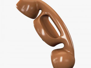 funny rotary mobile phone v 1 3D Model