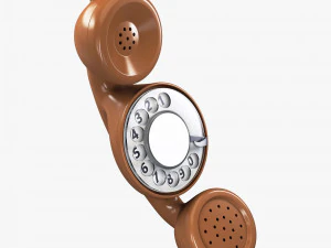 funny rotary mobile phone v 1 3D Model