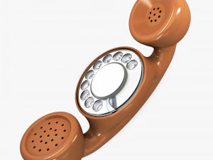 funny rotary mobile phone v 1 3D Model