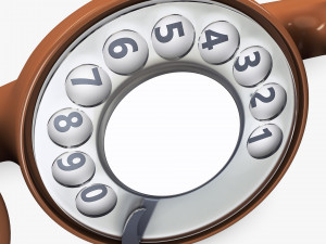 funny rotary mobile phone v 1 Modèle 3D
