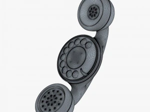 funny rotary mobile phone v 1 3D Model